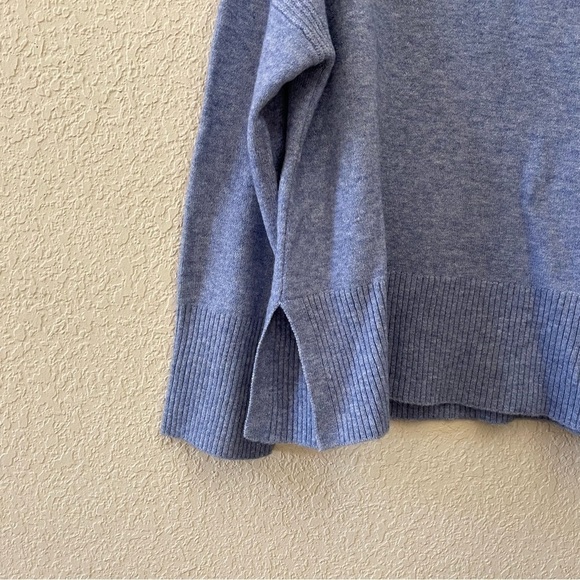 J. Crew Sweater Pullover Turtleneck Wool Alpaca Soft Cozy Classic Basic Blue XS - Picture 8 of 12